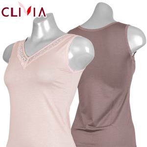 크리비아 여성 텐셀 V넥 조끼 나시 런닝 4610