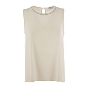 페세리코 스트레치 실크 크레페 드 신 탑 A08903 842