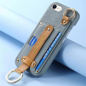 아이폰SE3 SE2 가죽 카드지갑 핸드스트랩 링 거치대 케이스