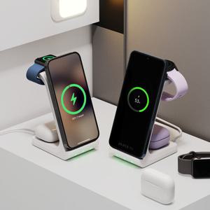 알로코리아 3in1 프로 갤럭시 아이폰 올인원 고속 무선 충전기 UC320WA