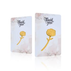 순금 카네이션 카드 1.0g 24k [프레스] 추석 부모님 은사님 기념선물