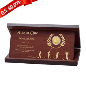 순금 골프기념 코인 와이드 상패 7.5g 24K