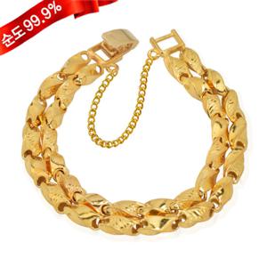 남자 순금 팔찌 37.5g 24K [돌핀콤비 2줄]