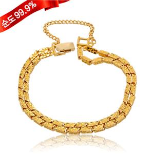 남자 순금 팔찌 18.75g 24K [호피 두줄]