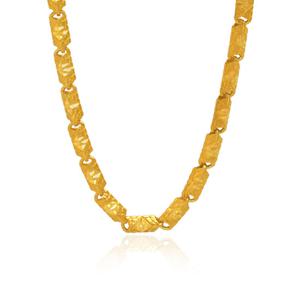 남자 순금 목걸이 26.25g 24K [대나무 기하학] 체인 디자인