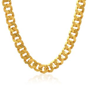 [골드모아] 남자 순금 팔각체인 목걸이 75g 24K 콤비 기본형