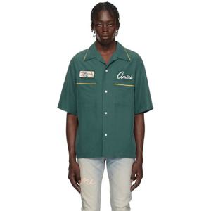 25 FW 아미리 남성 그린 빌리어드 클럽 캠프 셔츠 251886M192025