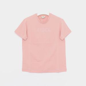 펜디키즈 25SS 자수로고 반팔 여아 티셔츠 JUI174 7AJ F1QYD/10A