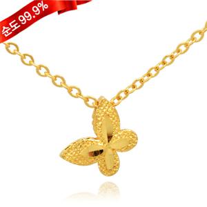 [골드모아] 여자 순금 목걸이 7.5g 24K [큐트 나비]