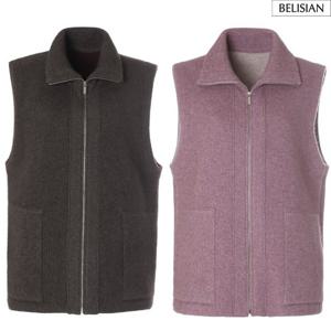 [벨리시앙]여성 폭스 혼방 니트 베스트 KT4410