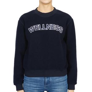 스포티앤리치 웰니스 셰르파 CR666NA NAVY 긴팔 맨투맨 티셔츠