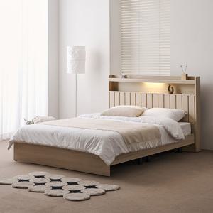 [기획특가] 트리플 벨로스 LED 일반형 침대 Q_독립 매트리스