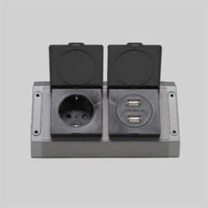 매직 코너 콘센트 코드형 BIB-201 다크그레이 USB포함