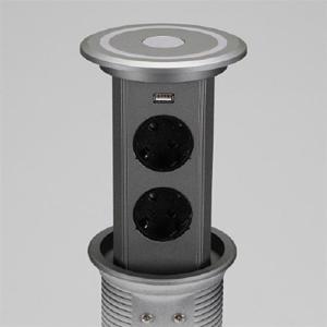 빌트인 가구 매입 팝업 콘센트 BIP-100U 다크그레이