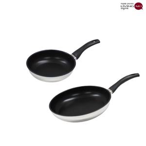 리빙아트 디오바코 IH티타늄코팅 스텐 후라이팬세트 2종G 후20+28