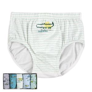 에코키즈 순면 크로커다일 남아동 삼각팬티 5매입 세트(색상혼합/60-85) P18FW11594