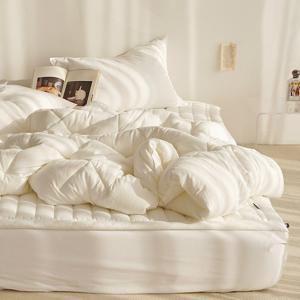 내추럴광목 바이오워싱 순면 차렵이불 패드세트 SS(슈퍼싱글) (이불+베개커버+패드)