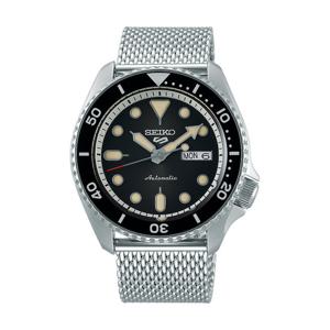 세이코 남성 남자 블랙 실버 오토매틱 메탈시계 SRPD73K1