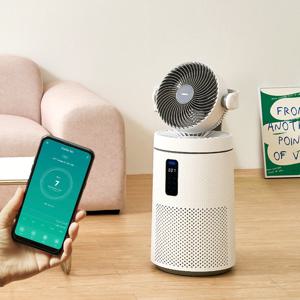 롯데 에코제트 공기청정기 써큘레이터형 펫필터 UVC IOT연동 WIFI LE-910