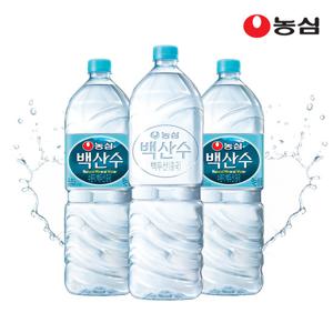 농심 백산수 2L 유라벨 12병 + 무라벨 12병