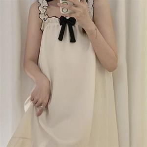 ST05040 잠옷 패션 프릴나시 원피스 데일리