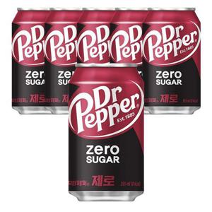 코카콜라 닥터페퍼 제로 355ml 6캔