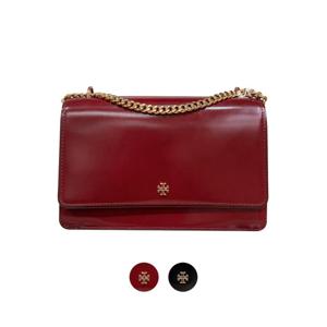 [토리버치] 유광 에머슨 플랩 어드저스터블 숄더 백 163080