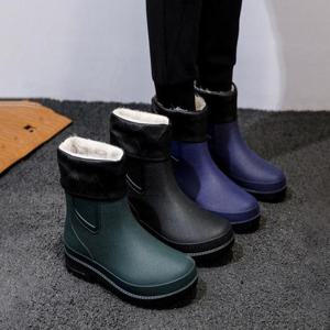 [라일리] Rly 남성 3컬러 겨울 기모내피 탈부착 레인부츠 털장화