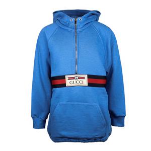 구찌 키즈 라벨 반 집업 후드티 653666 XJDKA 4573