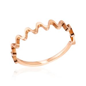 [비앤비골드] 14K 오션 웨이브 커브 반지 NPR40771