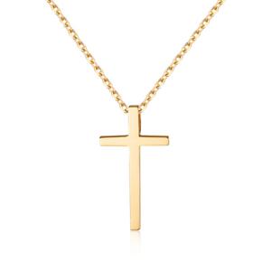 [비앤비골드] 14K 심플 민자 십자가 펜던트 S NPP40638