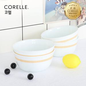 코렐 미니멀체크 면기 4P세트