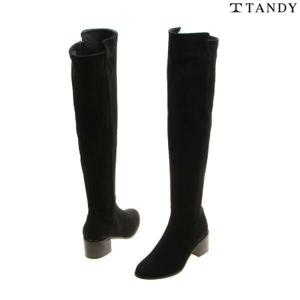 탠디  여성 니하이 롱 부츠 (굽 5CM) 817744_SA-101 블랙