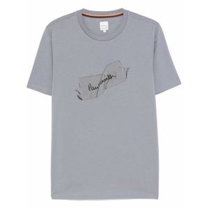 [PAUL SMITH] 라프리마 남성 티셔츠 Labelprint M1R697PNP4737 43 GREYISH BLUE /9