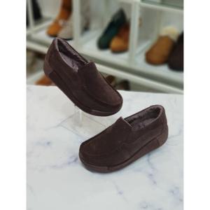 [한슈]한슈 세이브존07 퍼안감 통굽 슬립온 5cm HS6643vg (28439