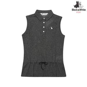 [블랙앤화이트] 여름 와샤 롱기장 민소매 9801LCOL_BLACK