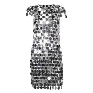 파코라반 숏 원피스 19EIRO014 PS0133 P040 Metallic