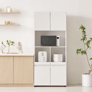 보루네오 마르체 크림 홈카페 비스포크 오브제 복합 렌지대 주방 수납장 800 BOW535C (착불)