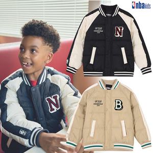 [엔비에이키즈(아동)]엔비에이키즈 BOS 바시티 중경량 덕다운 점퍼(덕다운 8020)(K234DW010P)