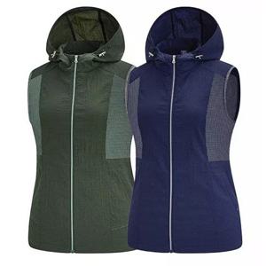 [콜핑]LD08 여성 여름 후드일체형 시어서커 메쉬 등산조끼 KUV7158W