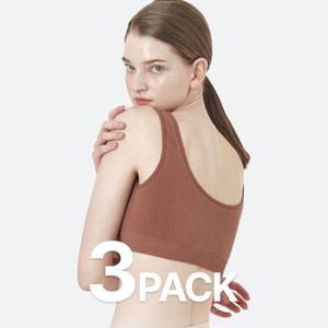 갓바디 모달 심리스 코듀로이 브라 (3PACK)