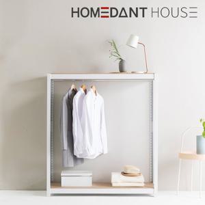 홈던트하우스 시스템행거 조립식 철제 드레스룸 선반 옷걸이 1100x500x1200(h) - 2단(행거1)