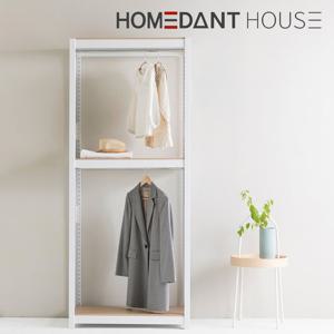 홈던트하우스 시스템행거 조립식 철제 드레스룸 선반 옷걸이 1200x500x1200(h) - 3단(행거2)