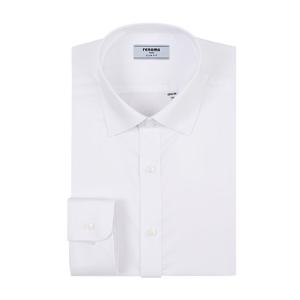 [레노마(셔츠)]긴소매카라스냅스판화이트솔리드슬림셔츠(RZRSL0105WHK)