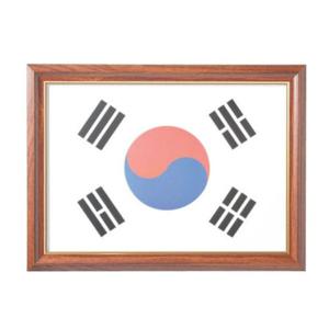 대상액자 태극기액자A3- 체리색 (A3용)