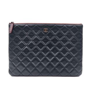 (명품) 샤넬 클래식 램스킨 클러치 뉴미듐 122524