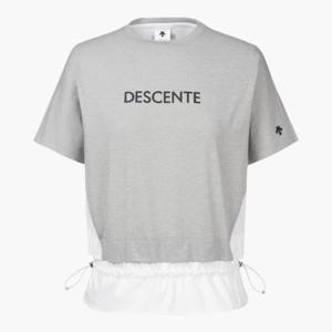 데상트골프웨어 JQS DP12WFNS21-MLGG 여성 하이브리드 라운드 반팔 티셔츠 / MLGG