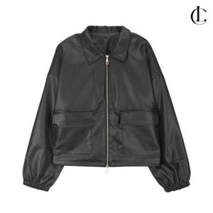 엘케이트 가죽자켓 LNST125 카라 레더 캐주얼 아우터