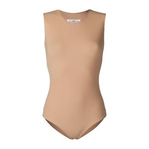 메종마르지엘라 슬리브리스 베이직 라운드넥 바디수트 S51NA006