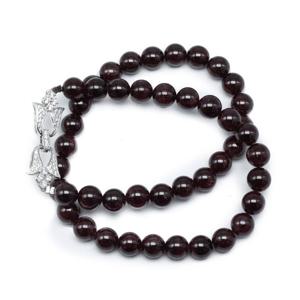 천연 가넷 탄생석 원석목걸이